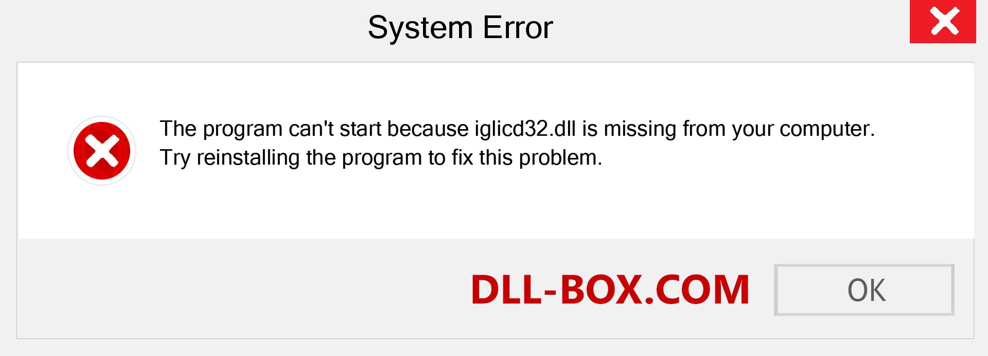  iglicd32.dll file is missing?. Download for Windows 7, 8, 10 - Fix  iglicd32 dll Missing Error on Windows, photos, images