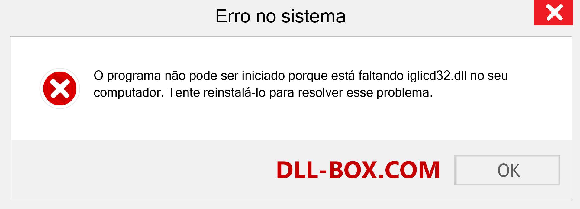 Arquivo iglicd32.dll ausente ?. Download para Windows 7, 8, 10 - Correção de erro ausente iglicd32 dll no Windows, fotos, imagens